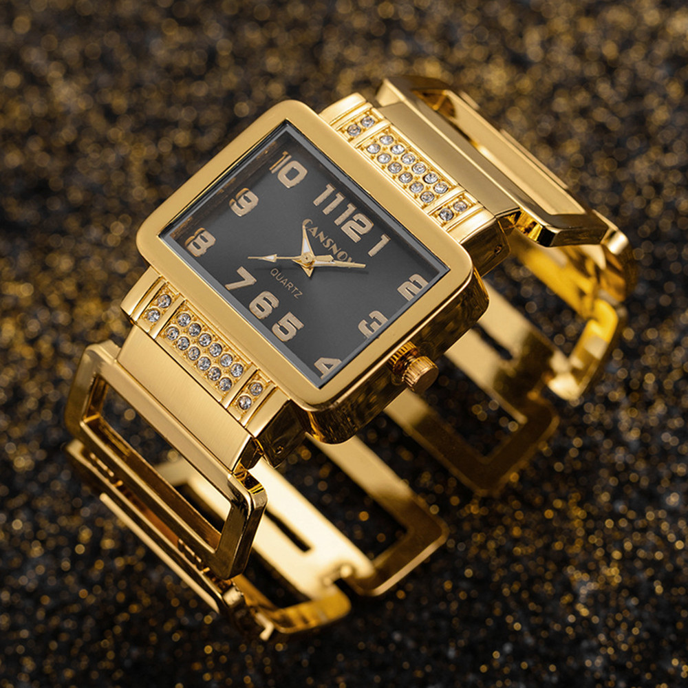 Jewelry Watches Silver - Cansnow 직사각형 숙녀 손목 시계 여성을위한