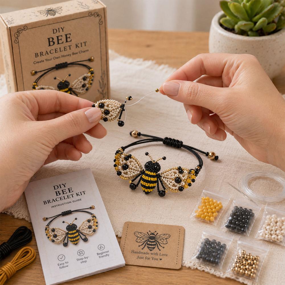 Charm Bracelet Beads - 동물 DIY 비즈 팔찌 만들기 키트