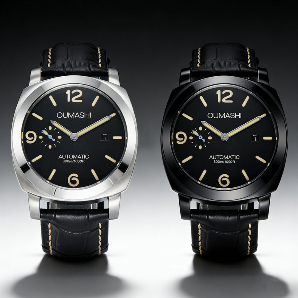 Leather Bracelet - 44mm 남성용 시계 Seagull ST2555 무브먼트