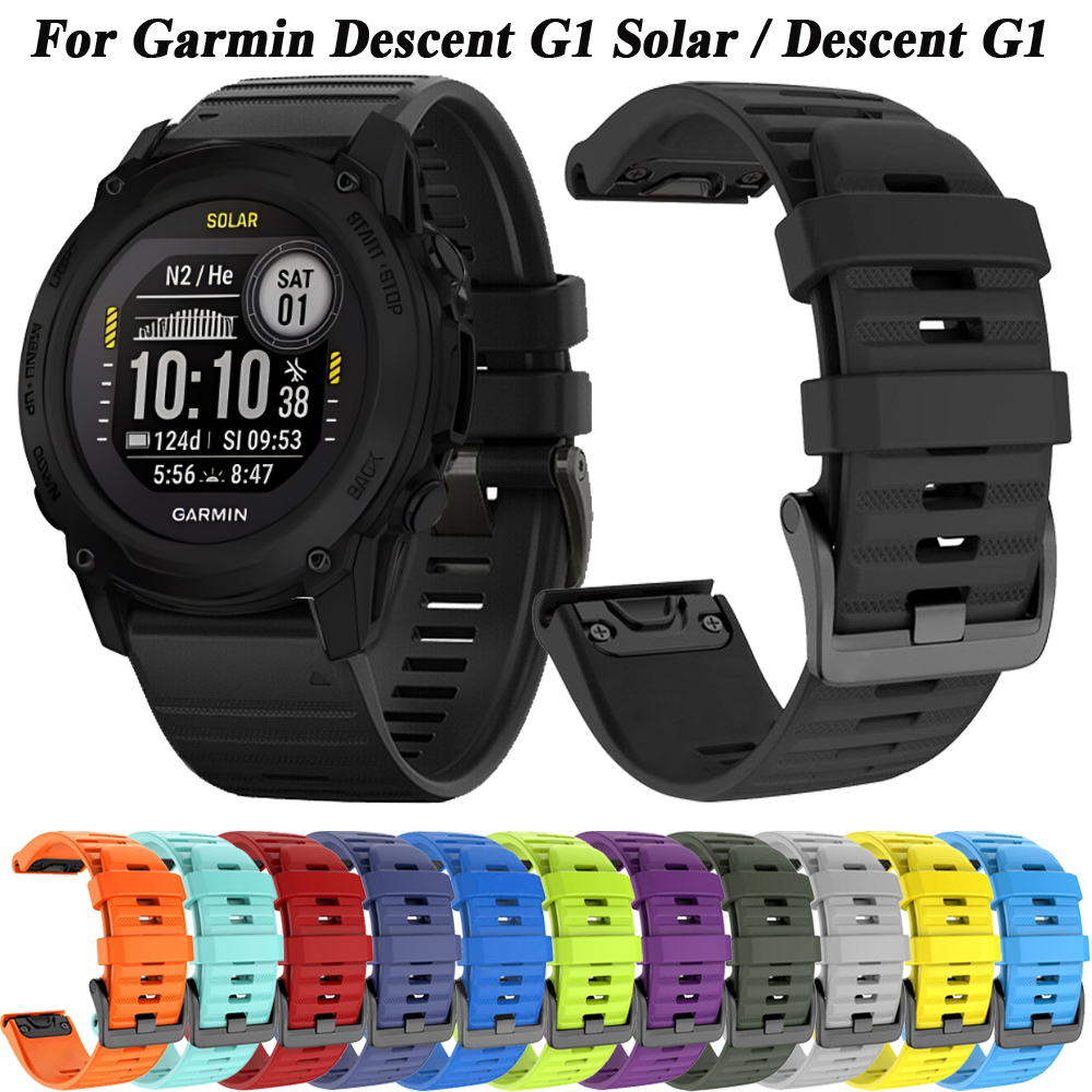 Jewelry Smart Watches - Garmin Descent G1 용 Quickfit 실리콘
