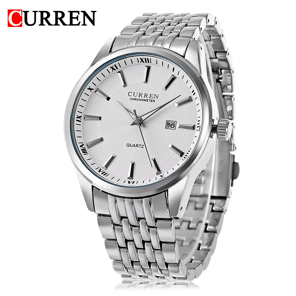 Jewelry Watches Silver - CURREN 남성용 방수 쿼츠 시계, 심플