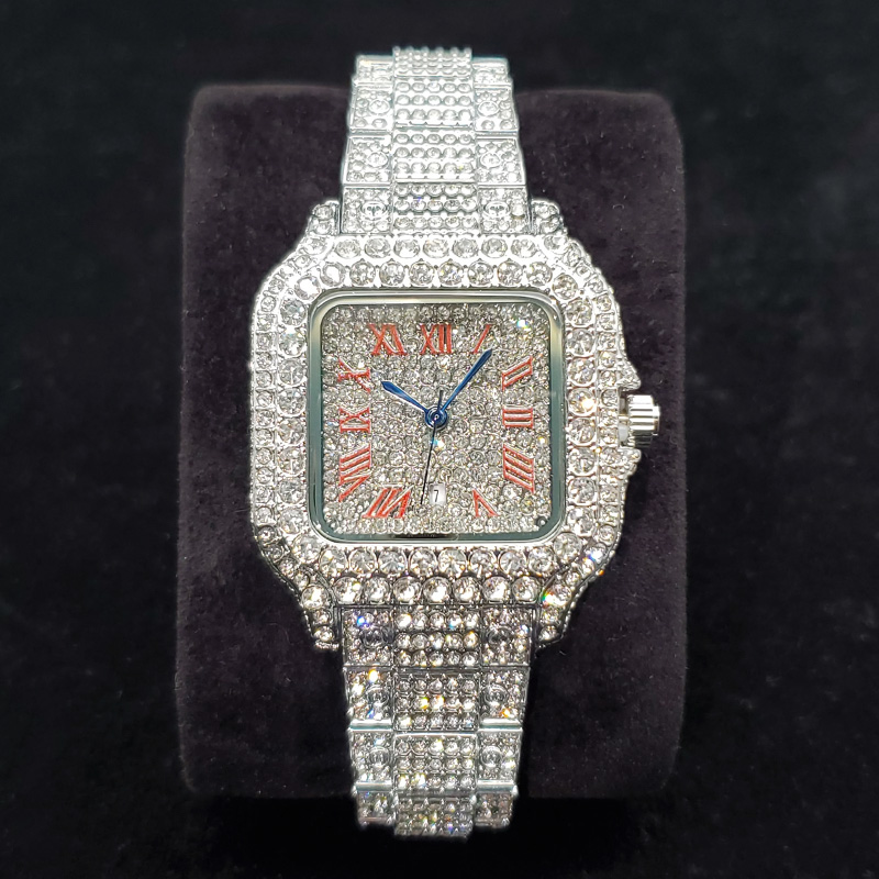 Jewelry Watches Silver - 여성을위한 럭셔리 다이아몬드 시계 패션 실버