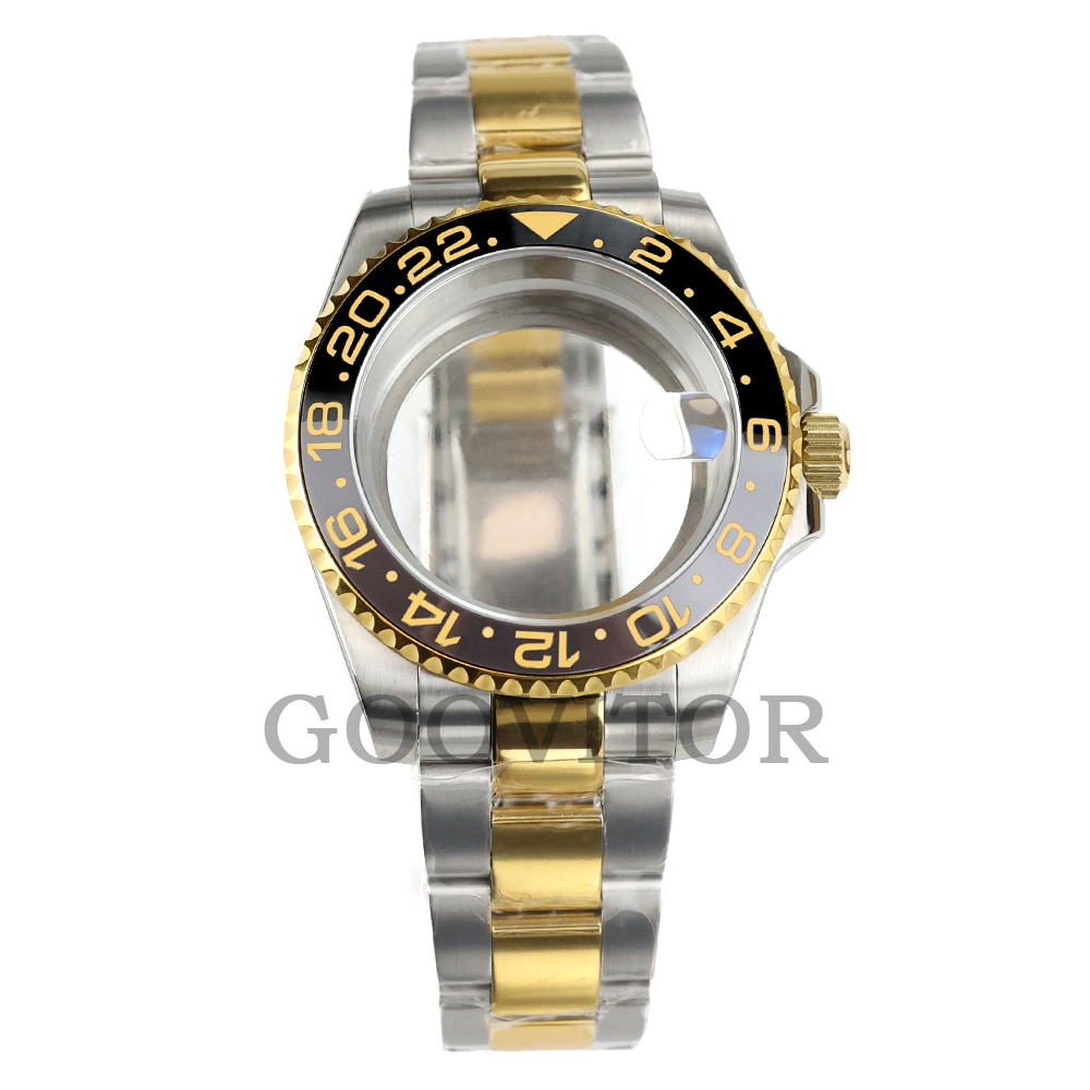 Jared Jewelry Watches - 골드 실버 시계 케이스 NH35 사파이어