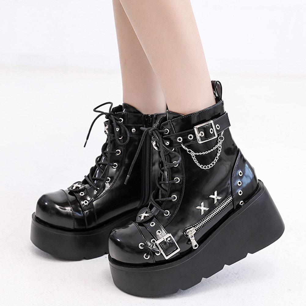 Anklet Foot Chain - 새로운 여성용 고스 플랫폼 앵클 부츠