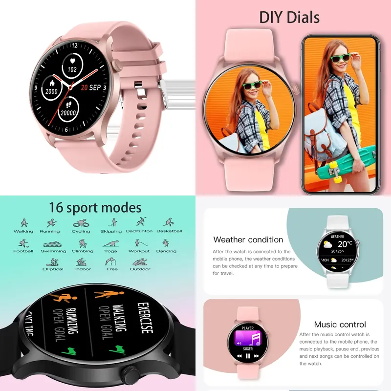 Smartwatch - SENBONO MAX8 남성용 스마트 시계 여성용