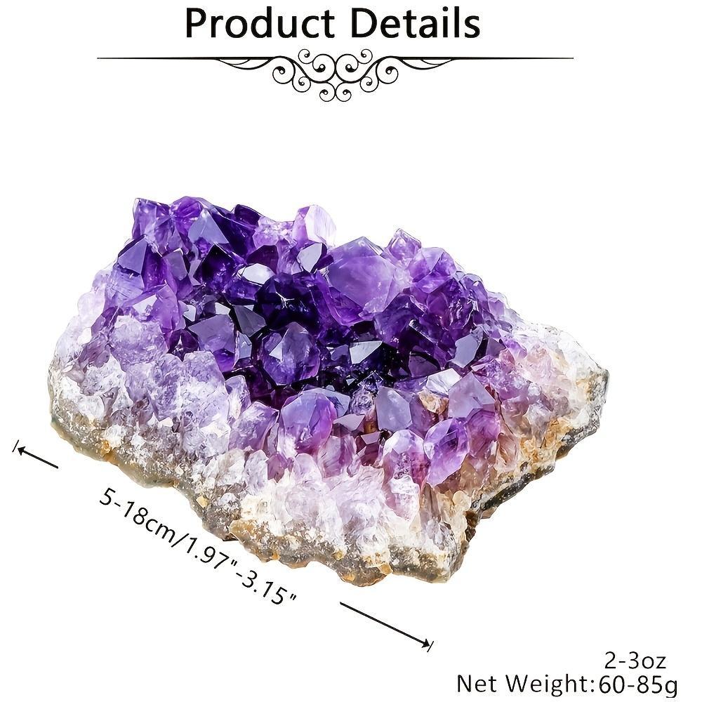 2개의 천연 자수정 돌 60-85g, DIY 쥬얼리 제 - Gemstone Bracelet Healing 리뷰 및 가격