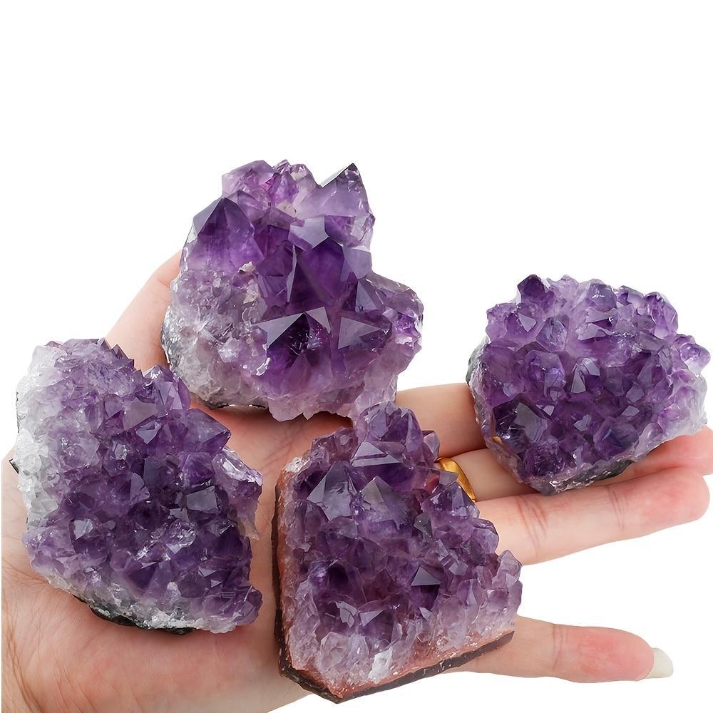 2개의 천연 자수정 돌 60-85g, DIY 쥬얼리 제 - Gemstone Bracelet Healing 리뷰 및 가격