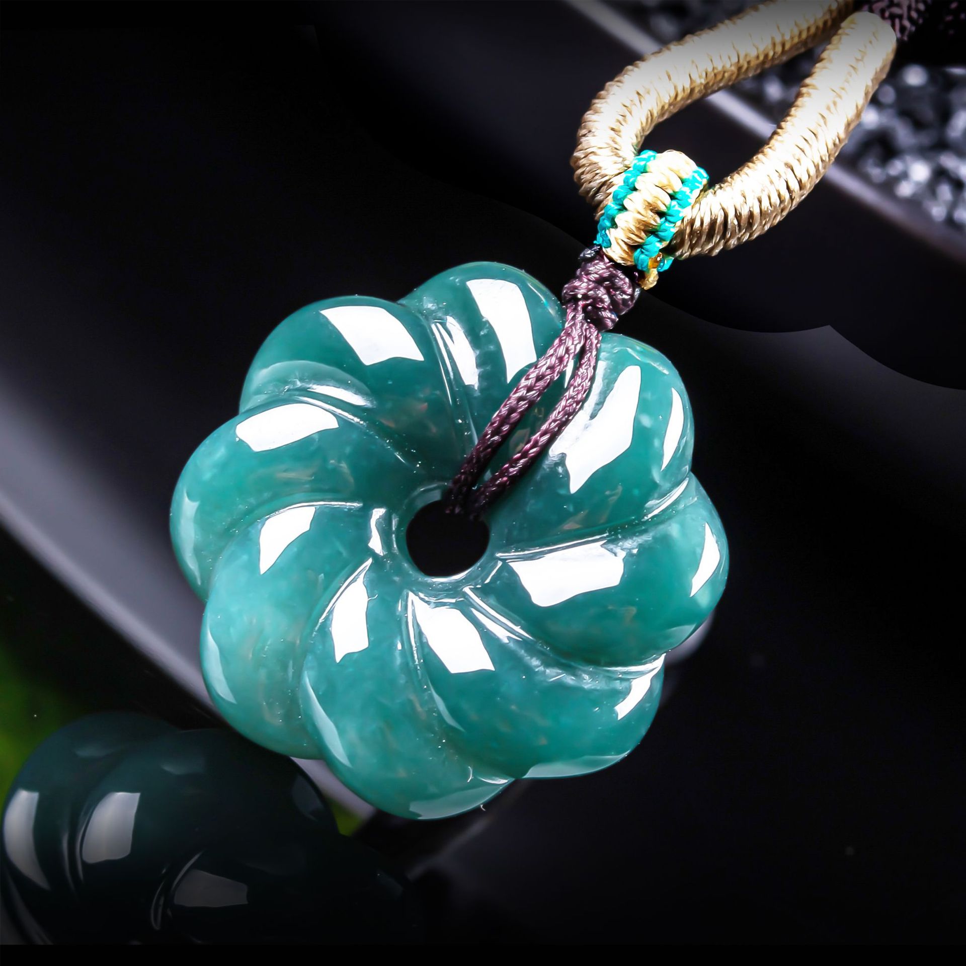 천연 버마산 비취 꽃 모양 펜던트 목걸이 액세서리 보석 - Jewelry & Watches Company 리뷰 및 가격
