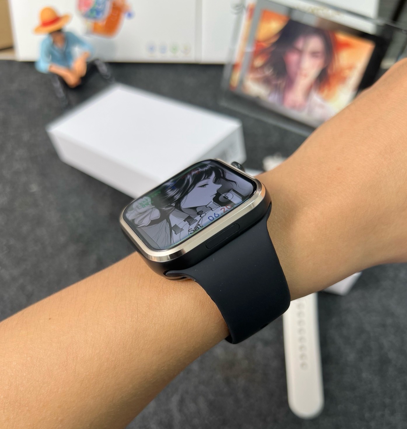 [와이드 스크린 M53Pro] W527 칩 스마트워치, - Smartwatch 리뷰 및 가격