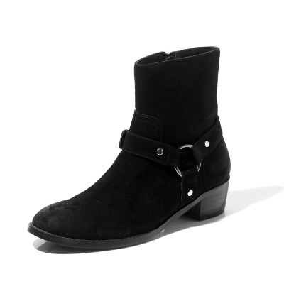 남성용 스웨이드 가죽 신발, 체인 하네스 버클, 스택  - Anklet Foot Chain 리뷰 및 가격