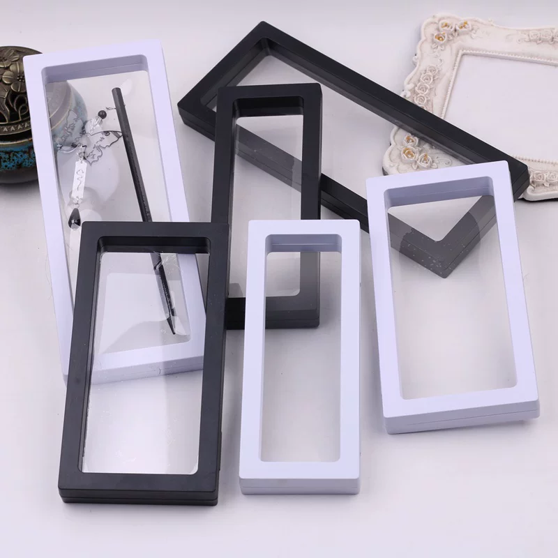 검정색 10개, 투명 플로팅 프레임 디스플레이 랙, 플 - Jewelry Box With Watches 리뷰 및 가격