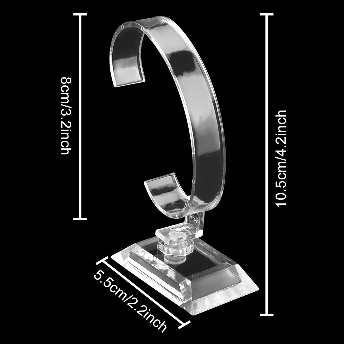 도매 10PCS 투명 아크릴 시계 디스플레이 홀더, 남 - Jewelry And Watches Inc 리뷰 및 가격
