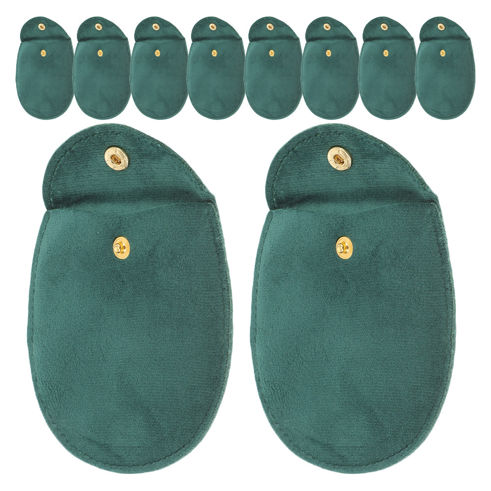 10Pcs 두꺼운 양면 천 시계 보관 가방 스냅 버튼  - Jewelry Watches & Accessories 리뷰 및 가격