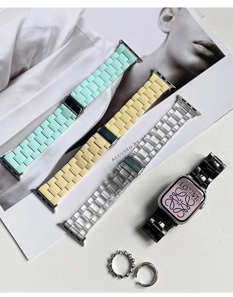 시계 스트랩 + 케이스 + 유리 apple 시계 밴드  - Jewelry Smart Watches 리뷰 및 가격