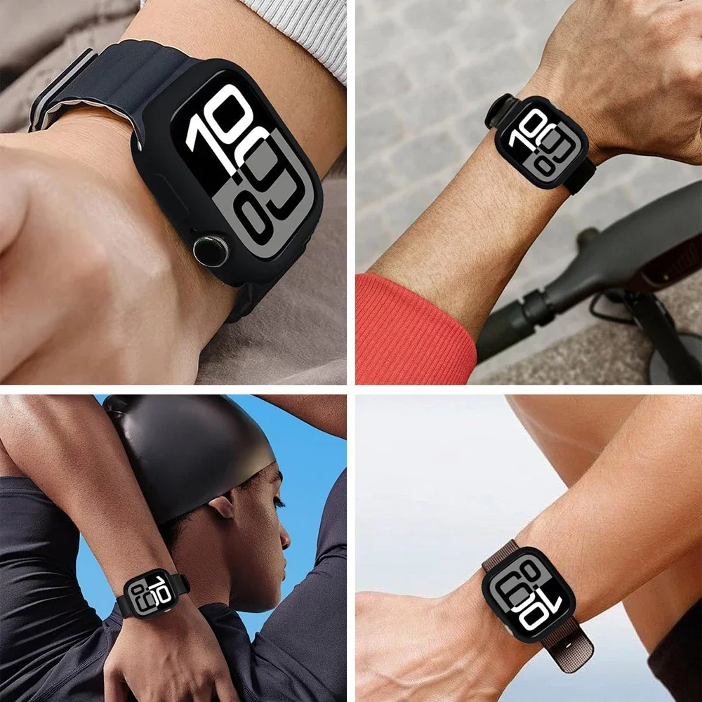 애플 워치 케이스 46mm 44mm 40 42 45 4 - Jewelry Smart Watches 리뷰 및 가격