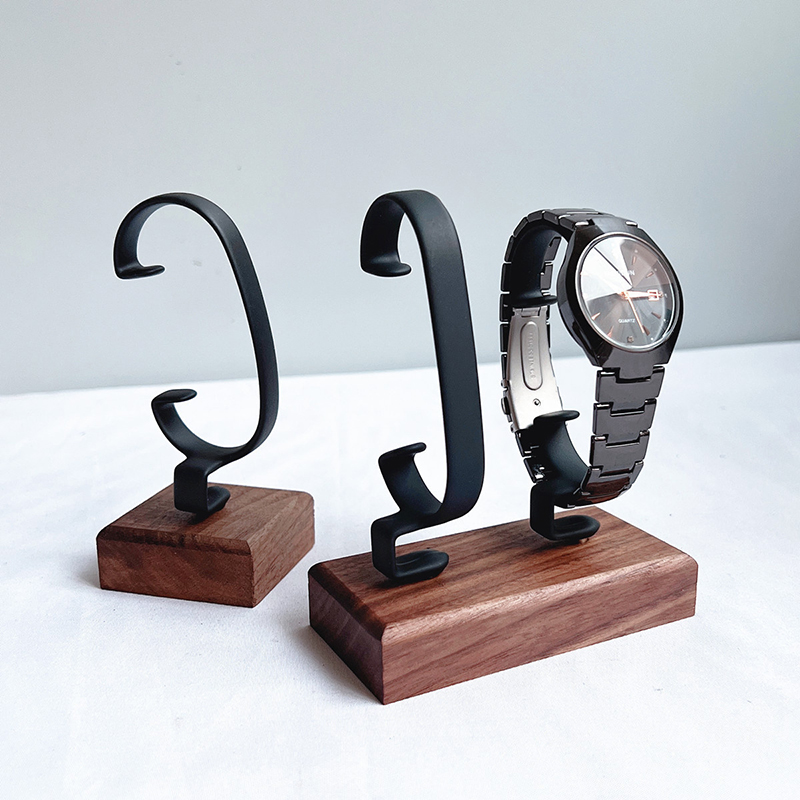 나무 C형 시계 홀더 보석 정리대 디스플레이 스탠드 팔 - Jewelry And Watches Inc 리뷰 및 가격