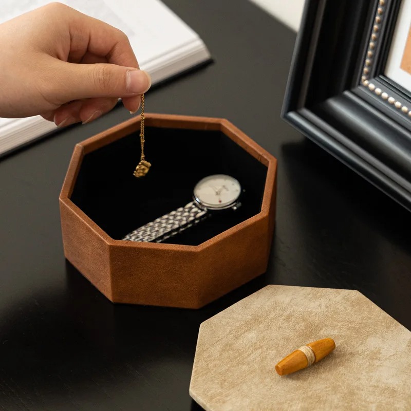 이탈리아 시계 정리함 부드러운 플록 가죽 고급 팔각형  - Jewelry Watches & Accessories 리뷰 및 가격