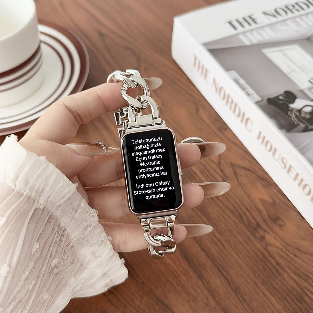 금속 교체 체인 팔찌, 갤럭시 핏 3 밴드, 남성 및  - Jewelry Type Watches 리뷰 및 가격