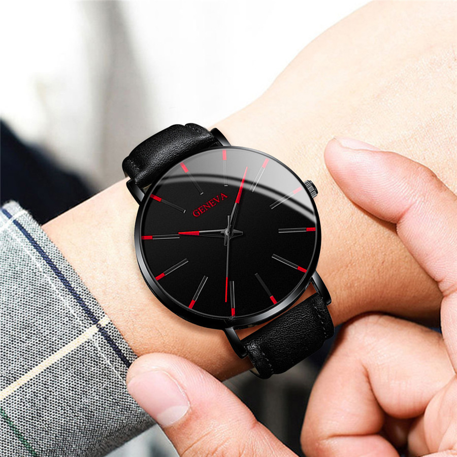 4PCS 패션 울트라씬 다이얼 남성 비즈니스 시계 주얼 - Jewelry Type Watches 리뷰 및 가격