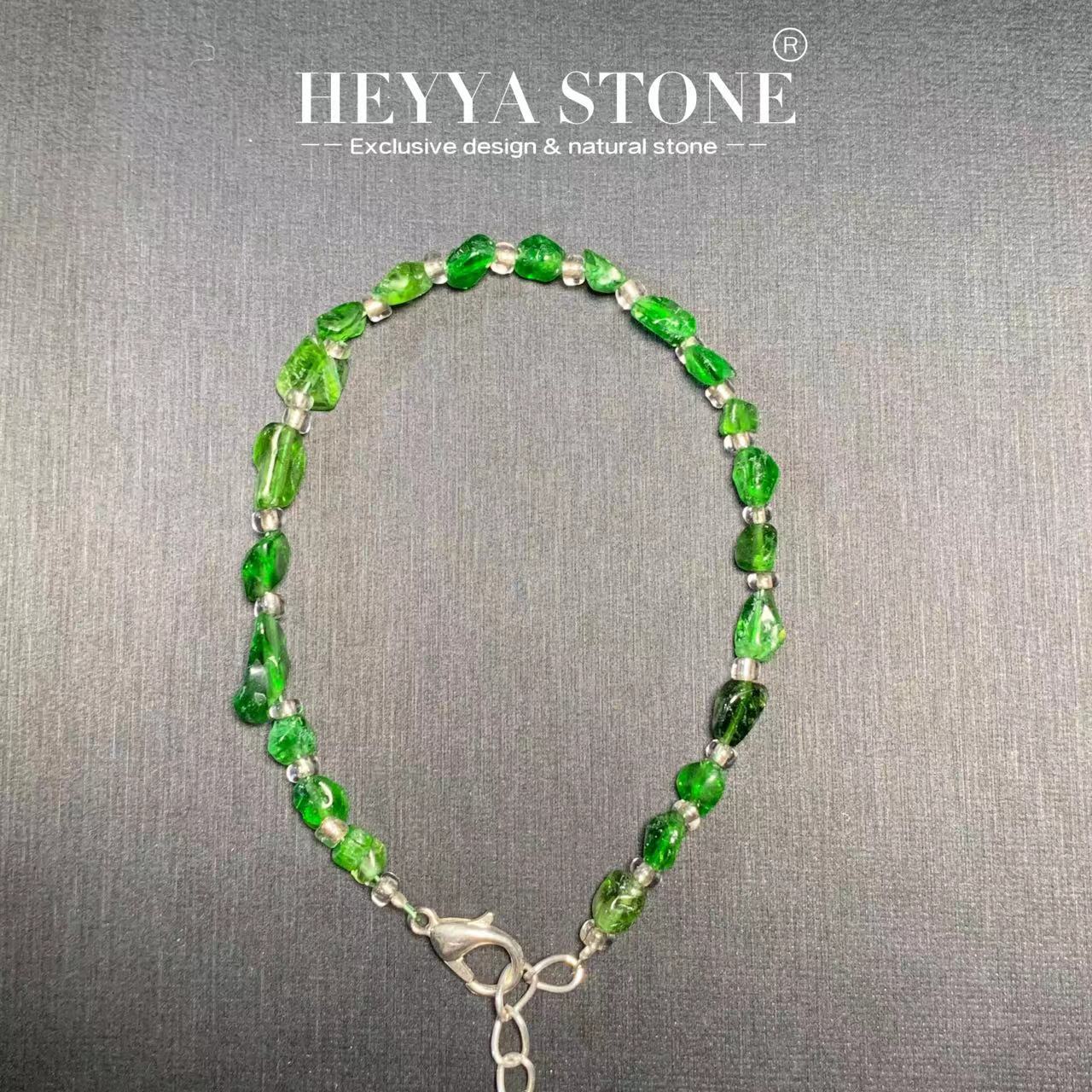 HEYYA 스톤 천연 디옵사이드 팔찌, 에너지 힐링,  - Gemstone Bracelet Healing 리뷰 및 가격