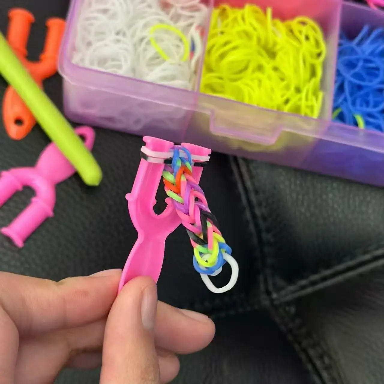 4800개 루프밴드 키트, 고무줄 팔찌 만들기 키트(보 - Charm Bracelet Beads 리뷰 및 가격