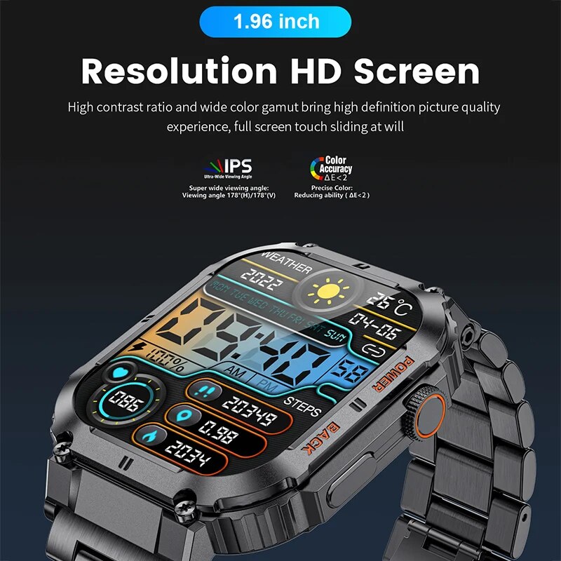 LIGE 남성용 야외 스포츠 피트니스 스마트워치, 블루 - Jewelry Smart Watches 리뷰 및 가격