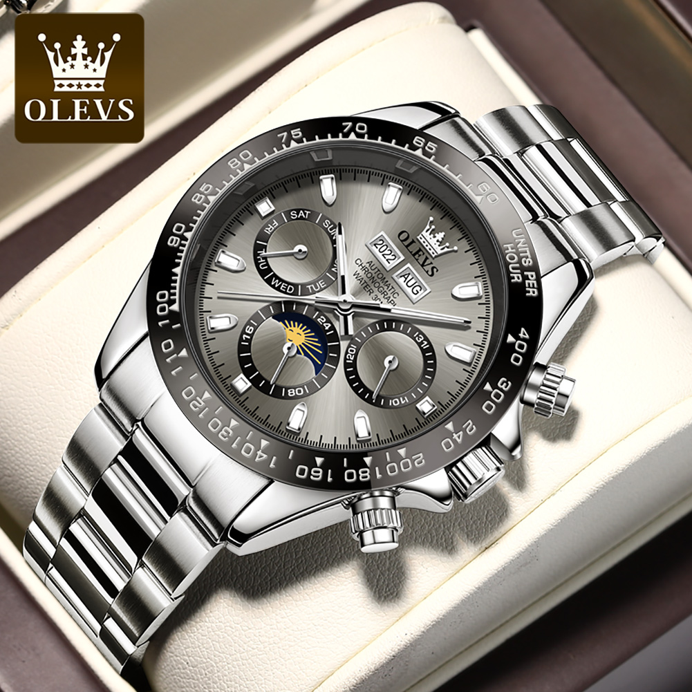 OLEVS 6654 럭셔리 남성용 시계 크로노 그래프  - Seiko Watch Presage 리뷰 및 가격