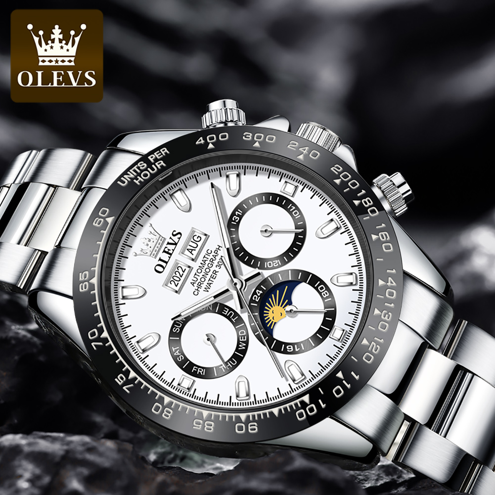 OLEVS 6654 럭셔리 남성용 시계 크로노 그래프  - Seiko Watch Presage 리뷰 및 가격