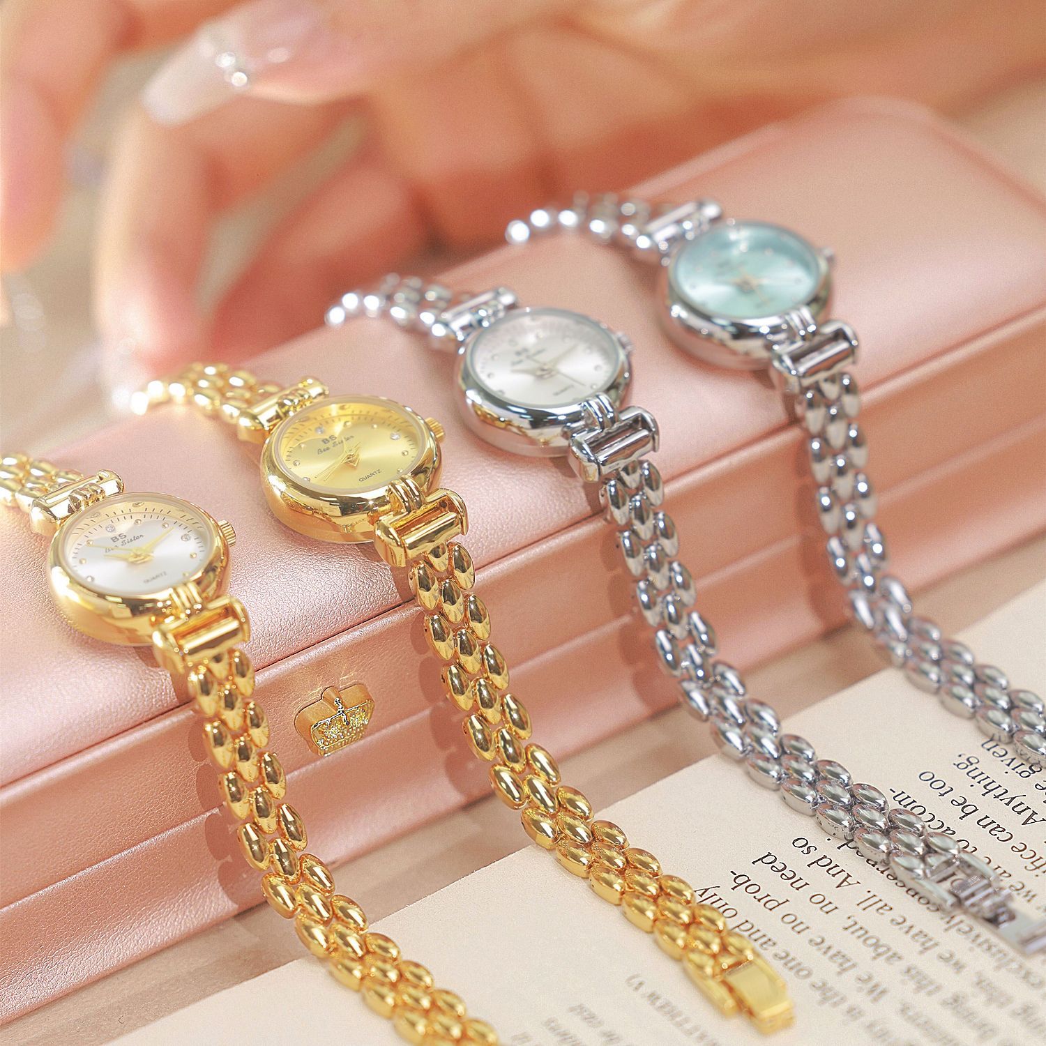 여성용 럭셔리 아이스 블루 실버 시계 팔찌, 절묘한 작 - Jewelry Watches Silver 리뷰 및 가격