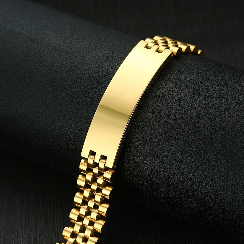 Vnox Mens 15mm 와이드 ID 태그 팔찌, 무 - Jewelry Type Watches 리뷰 및 가격