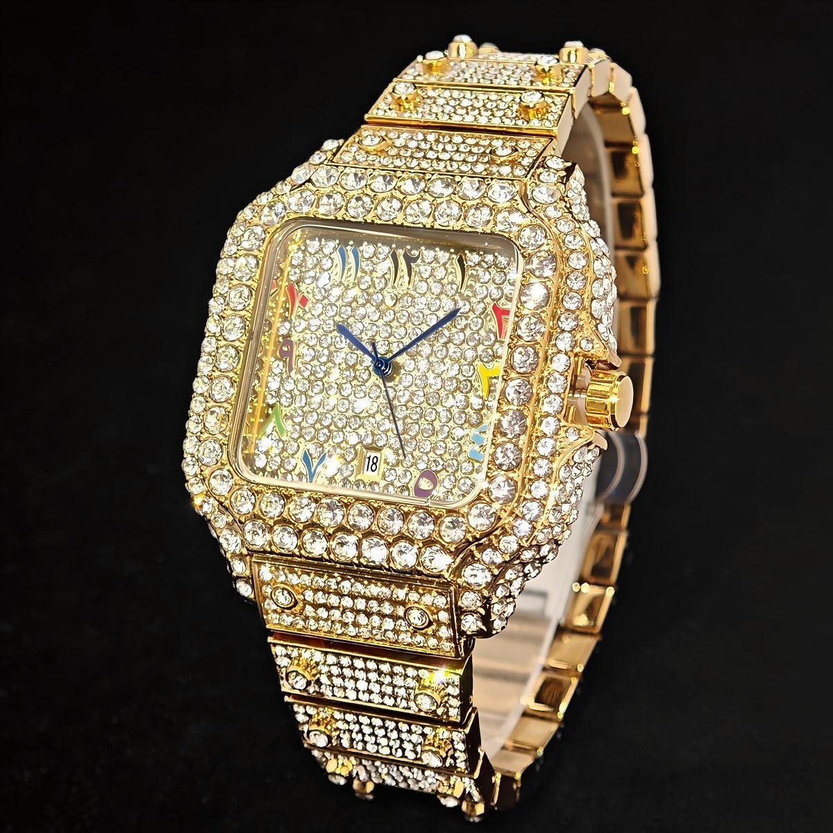핫 패션 유니게트 풀 다이아몬드 아이스드 아웃 남성용  - Jewelry And Watches Luxury Brand 리뷰 및 가격