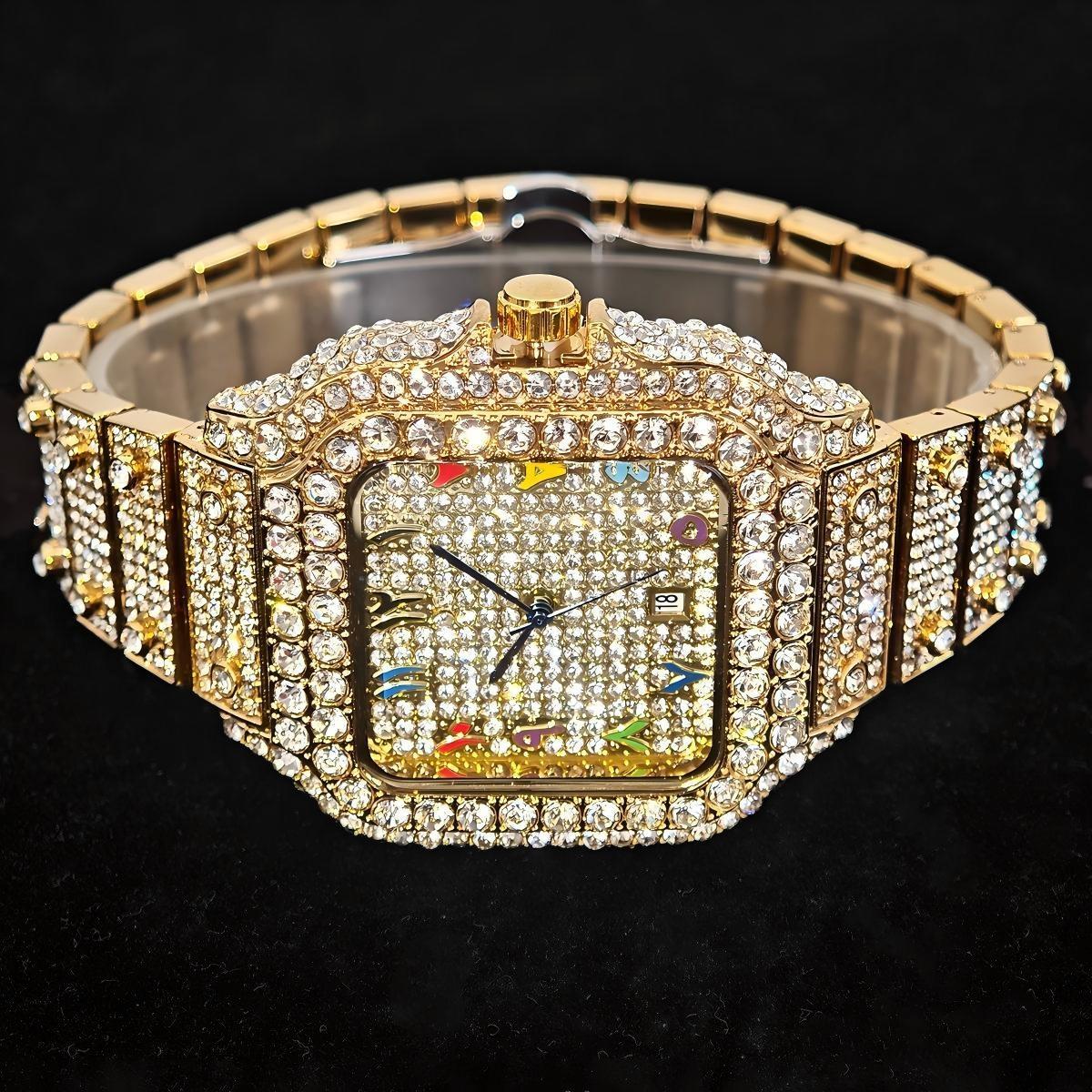 핫 패션 유니게트 풀 다이아몬드 아이스드 아웃 남성용  - Jewelry And Watches Luxury Brand 리뷰 및 가격