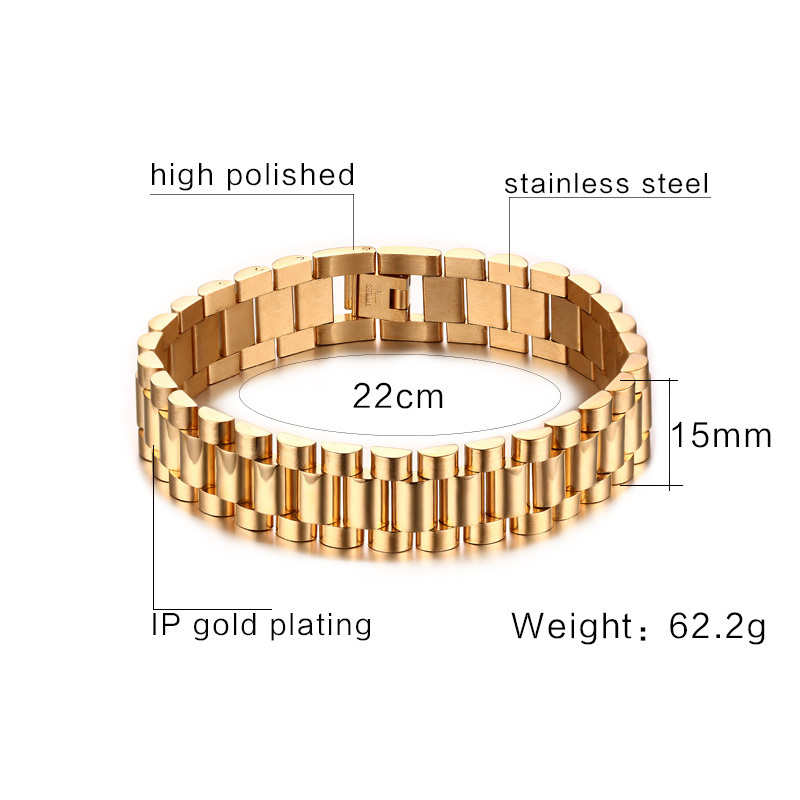 신사의 대통령 팔찌 스테인레스 스틸 시계 밴드 팔찌 남 - Jewelry Type Watches 리뷰 및 가격