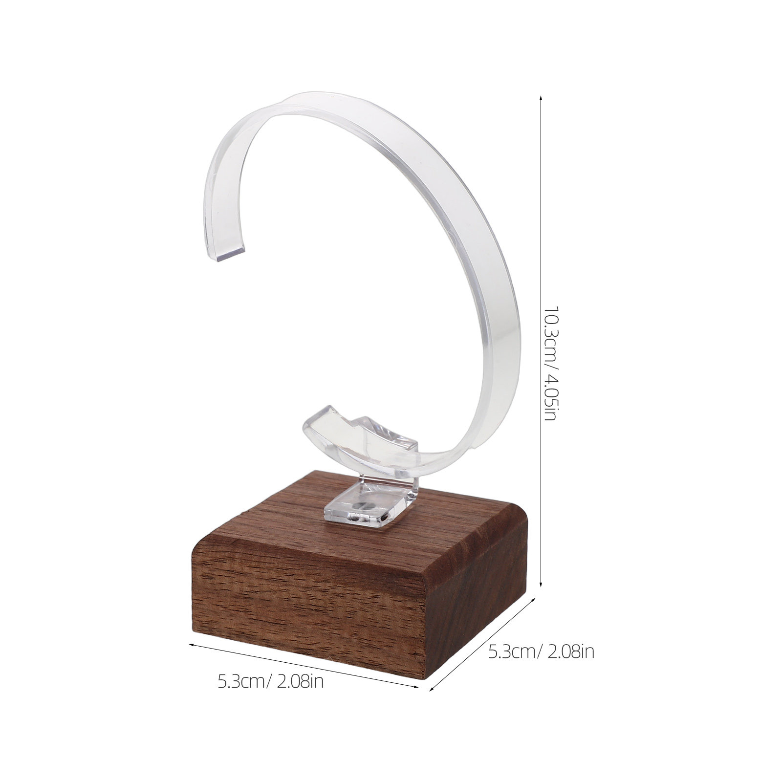 싱글 시계 진열대 C형 나무 플라스틱 쥬얼리 진열대 손 - Jewelry And Watches Inc 리뷰 및 가격