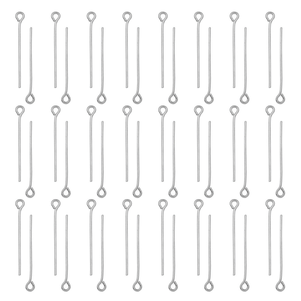 100개/세트 스테인리스 스틸 아이핀 DIY 쥬얼리 액 - Charm Bracelet Beads 리뷰 및 가격