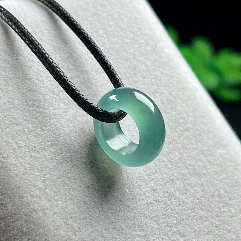 천연 에메랄드 블루 워터 럭키 비드 링 펜던트 미얀마  - Jewelry & Watches Company 리뷰 및 가격