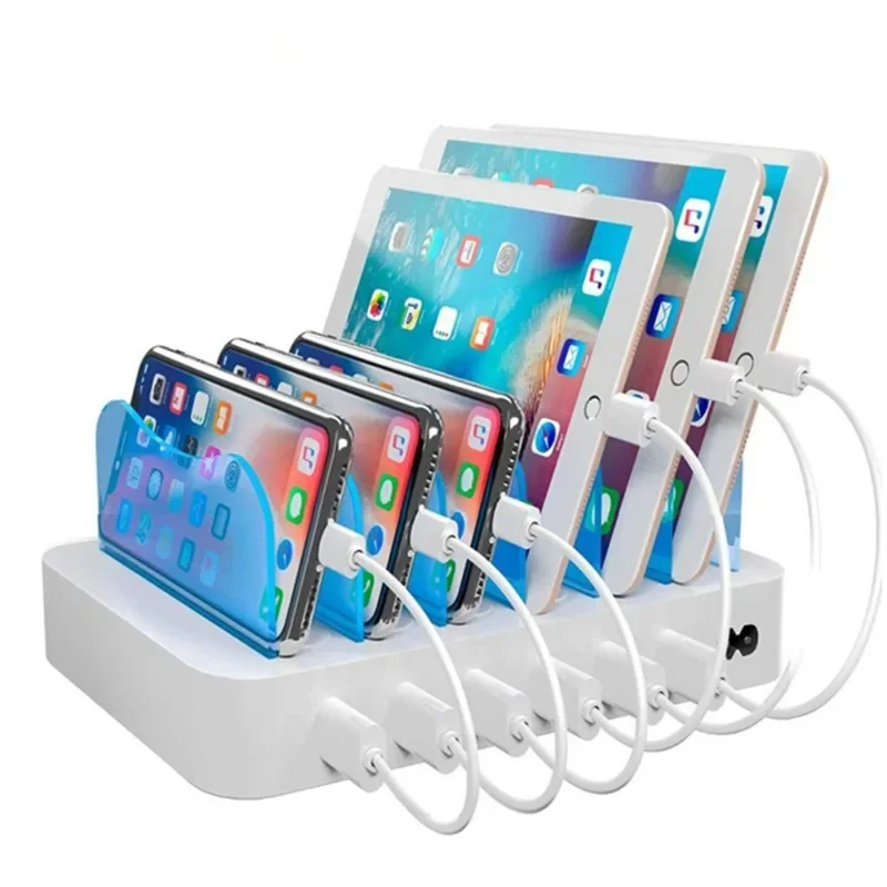 6USB 데스크탑 폰 거치대, 스마트 충전기, 6포트  - Smartwatch 리뷰 및 가격