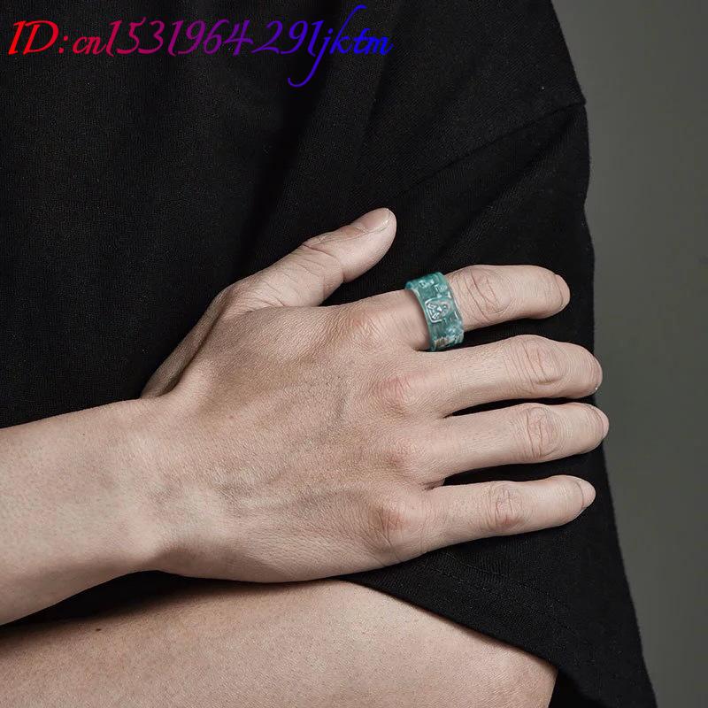 천연 버마산 비취 불상 반지 고급 보석 디자이너 주얼리 - Jewelry & Watches Company 리뷰 및 가격