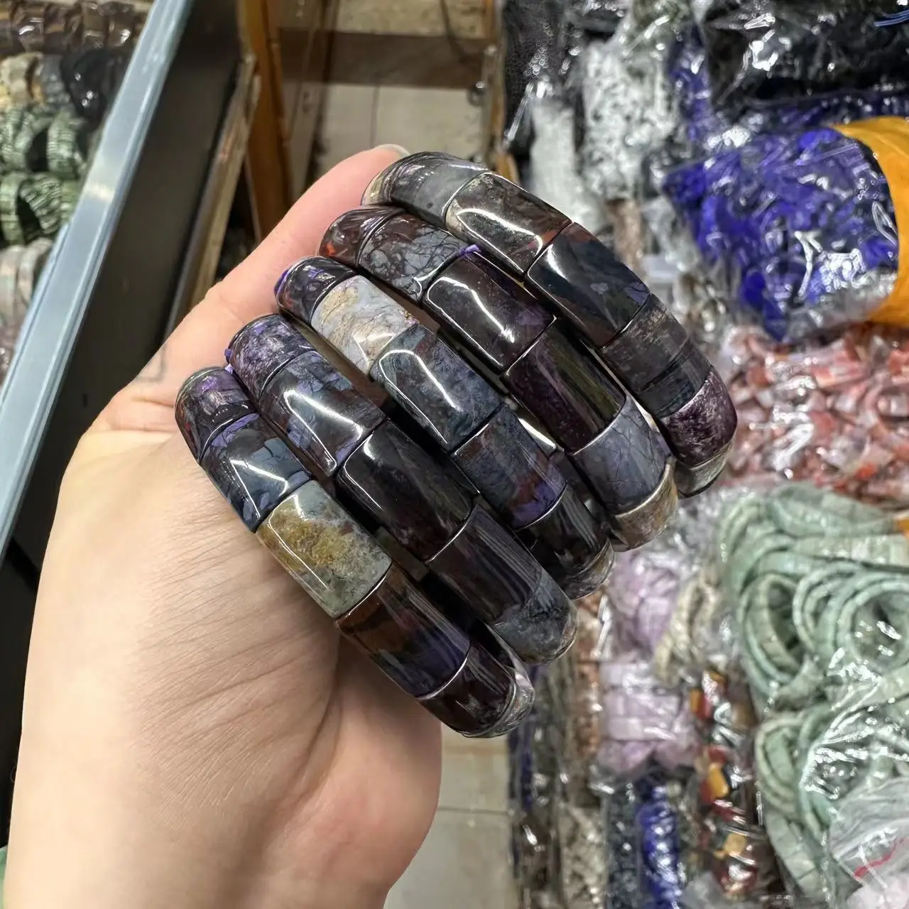 AAA 천연 Sugilite 팔찌 10*13mm 보석  - Gemstone Bracelet Healing 리뷰 및 가격