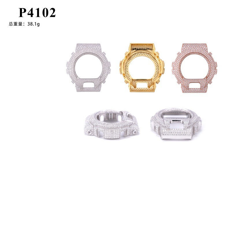 블링 힙합 시계 케이스: 프리미엄 모이사나이트로 아이스 - Jewelry Watches Silver 리뷰 및 가격