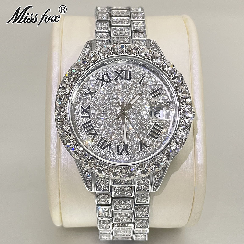 MISSFOX 여성용 럭셔리 쥬얼리 시계, 방수 아이스 - Jewelry And Watches Luxury Brand 리뷰 및 가격