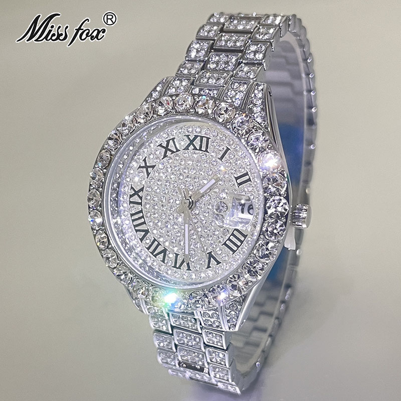 MISSFOX 여성용 럭셔리 쥬얼리 시계, 방수 아이스 - Jewelry And Watches Luxury Brand 리뷰 및 가격